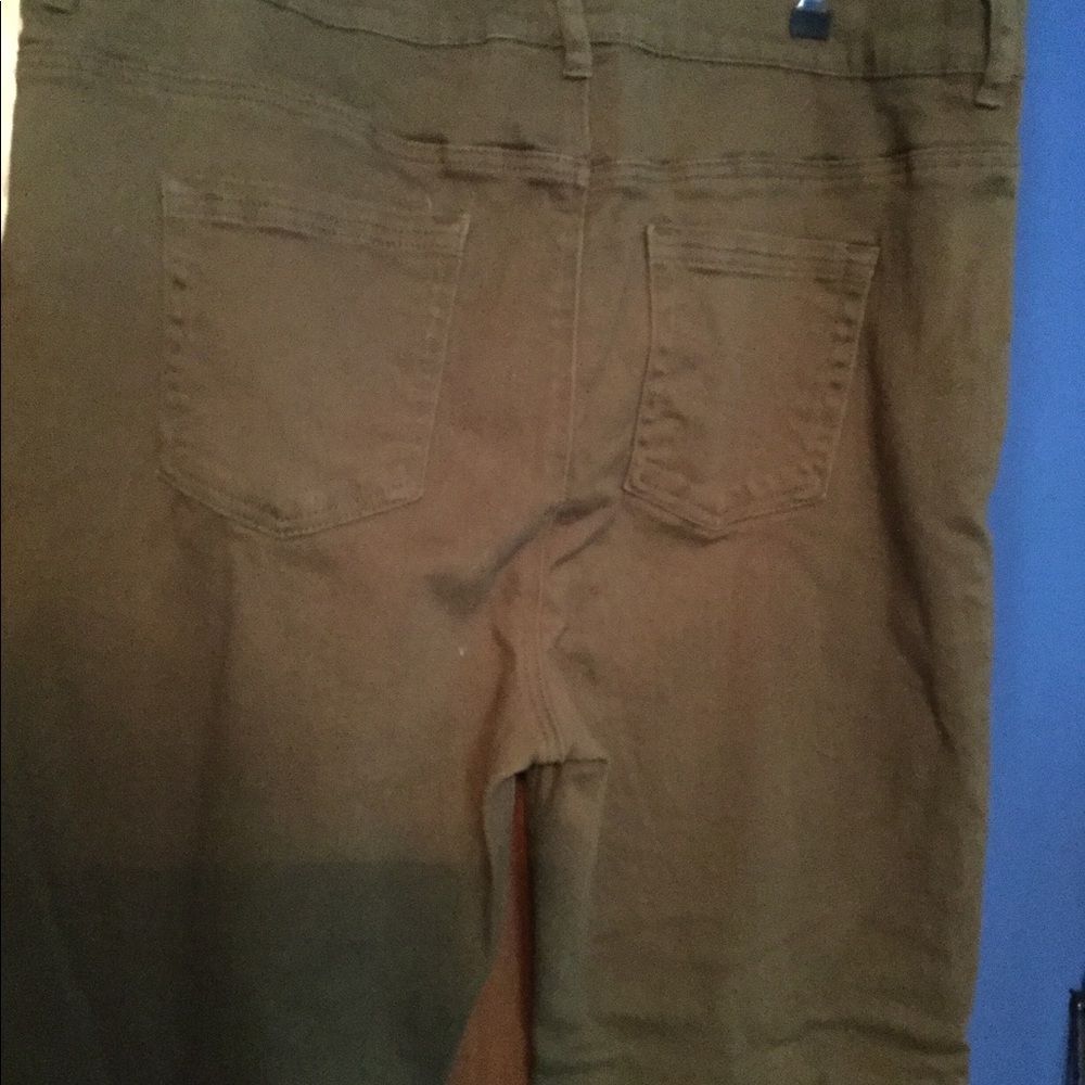 NYDJ Olive Green/Brown 18W Jeans